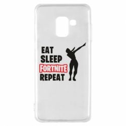 Чехол для Samsung A8 2018 Fortnite repeat dab - PrintSalon