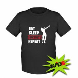 Детская футболка Fortnite repeat dab - PrintSalon