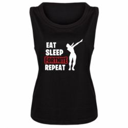 Женская майка Fortnite repeat dab - PrintSalon