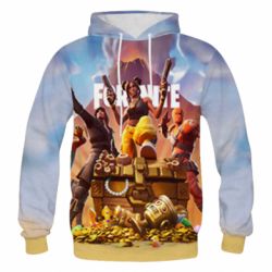 Мужское 3D худи Fortnite season 8