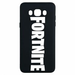 Чехол для Samsung J7 2016 Fortnite text - PrintSalon