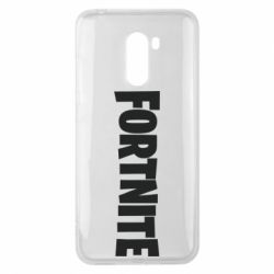 Чехол для Xiaomi Pocophone F1 Fortnite text - PrintSalon