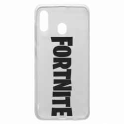 Чехол для Samsung A20 Fortnite text - PrintSalon