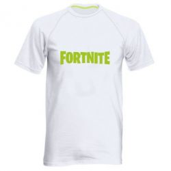 Мужская футболка для спорта Fortnite text - PrintSalon