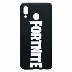 Чехол для Samsung A30 Fortnite text - PrintSalon