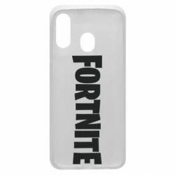 Чехол для Samsung A40 Fortnite text - PrintSalon