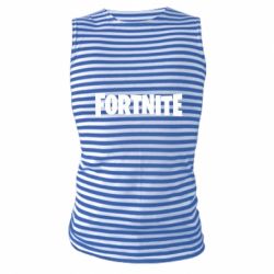 Майка-тельняшка Fortnite text - PrintSalon