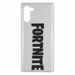 Чехол для Samsung Note 10 Fortnite text - PrintSalon