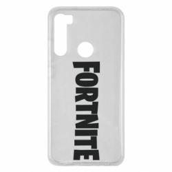 Чехол для Xiaomi Redmi Note 8 Fortnite text - PrintSalon