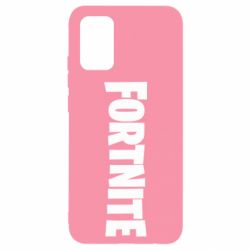 Чехол для Samsung A02s/M02s Fortnite text - PrintSalon
