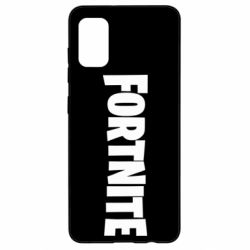 Чехол для Samsung A41 Fortnite text - PrintSalon