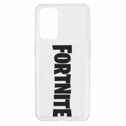 Чехол для Oppo Reno 5 4G Fortnite text - PrintSalon