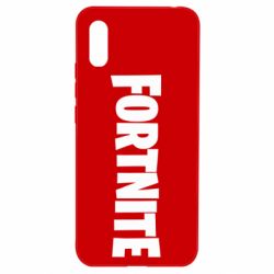 Чехол для Xiaomi Redmi 9a Fortnite text - PrintSalon