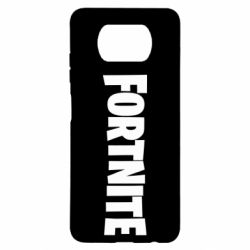 Чехол для Xiaomi Poco X3 Fortnite text - PrintSalon