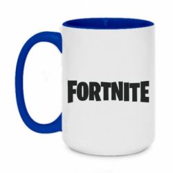 Чашка двухцветная 420ml Fortnite text - PrintSalon