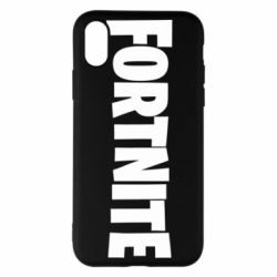 Чехол для iPhone X/Xs Fortnite text - PrintSalon