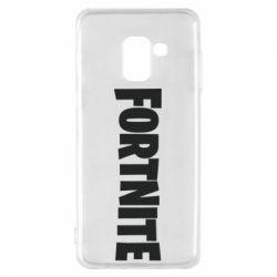 Чехол для Samsung A8 2018 Fortnite text - PrintSalon