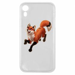 Чехол для iPhone XR Fox in flight - PrintSalon