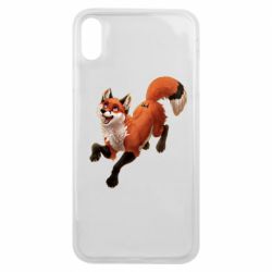 Чехол для iPhone Xs Max Fox in flight - PrintSalon