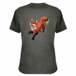 Камуфляжная футболка Fox in flight - PrintSalon