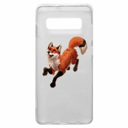 Чехол для Samsung S10+ Fox in flight - PrintSalon