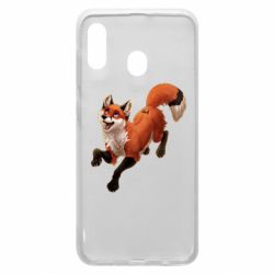 Чехол для Samsung A30 Fox in flight - PrintSalon