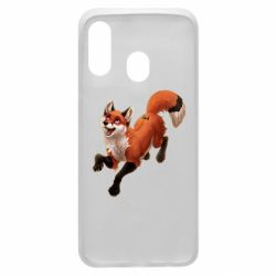 Чехол для Samsung A40 Fox in flight - PrintSalon