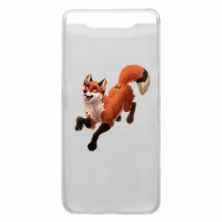 Чехол для Samsung A80 Fox in flight - PrintSalon