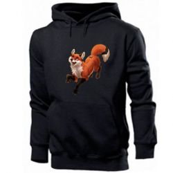 Мужское худи Fox in flight - PrintSalon