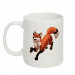 Чашка 320ml Fox in flight-PrintSalon Чашка 320ml Fox in flight