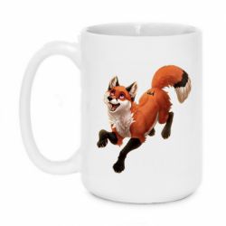 Чашка 420ml Fox in flight - PrintSalon