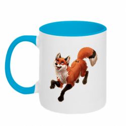 Чашка двокольорова Fox in flight