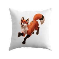 Подушка Fox in flight - PrintSalon