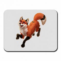 Коврик для мыши Fox in flight - PrintSalon