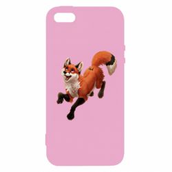 Чохол для iphone 5/5S/SE Fox in flight-PrintSalon Чохол для iphone 5/5S/SE Fox in flight