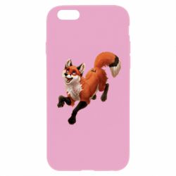 Чехол для iPhone 6 Plus/6S Plus Fox in flight - PrintSalon