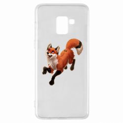 Чехол для Samsung A8+ 2018 Fox in flight - PrintSalon