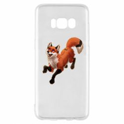 Чехол для Samsung S8 Fox in flight - PrintSalon