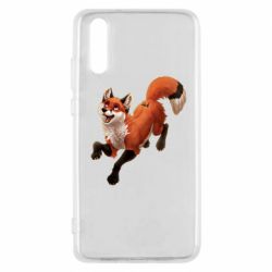 Чехол для Huawei P20 Fox in flight - PrintSalon