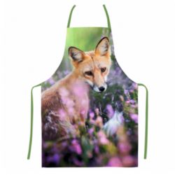 Фартух з 3D принтом Fox in the field - PrintSalon