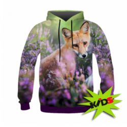 Дитяче 3D худі Fox in the field
