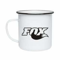 Кружка эмалированная Fox racing tail - PrintSalon