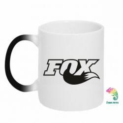 Чашка-хамелеон Fox racing tail - PrintSalon