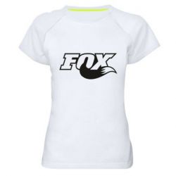Женская футболка для спорта Fox racing tail - PrintSalon