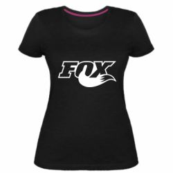 Женская премиум футболка Fox racing tail - PrintSalon