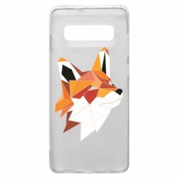 Чохол для Samsung S10+ Fox Triangular Art - PrintSalon