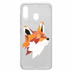 Чохол для Samsung A20 Fox Triangular Art - PrintSalon