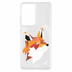 Чохол для Samsung S21 Ultra Fox Triangular Art - PrintSalon