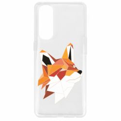 Чохол для Oppo Reno 4 Pro Fox Triangular Art - PrintSalon