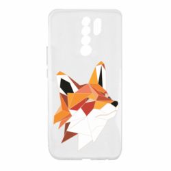 Чохол для Xiaomi Redmi 9 Fox Triangular Art - PrintSalon